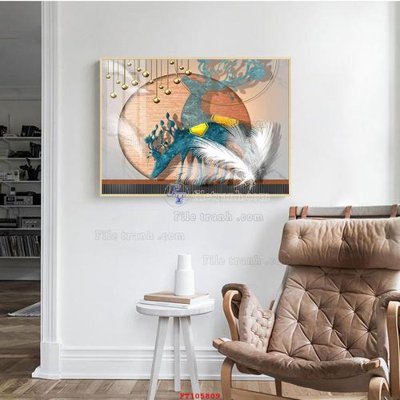 File ảnh File tranh hiện đại pha lê gương FT105809 (gốc) in PP, decal