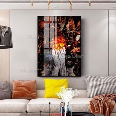 File gốc in tráng gương File tranh hiện đại pha lê gương FT105839 chi tiết