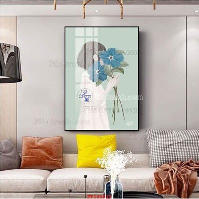 File in trần File tranh hiện đại pha lê gương FT105845 (bản gốc) phong cảnh