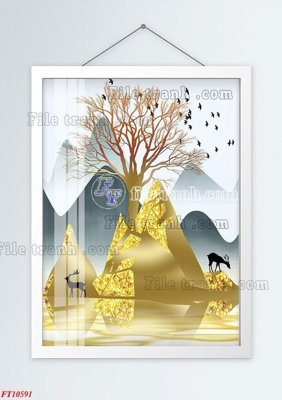 File tranh gốc File tranh bộ hiện đại FT811591 (bản quyền) file PSD