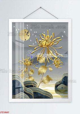 Tải file File tranh bộ hiện đại FT937605 (ảnh gốc) in gạch men