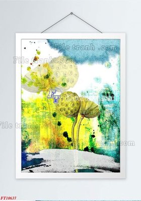 File gốc File tranh bộ hiện đại FT1225637 (in tráng gương) nghệ thuật
