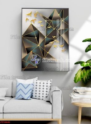 Download file gốc File tranh bộ hiện đại FT1306646 (in mica) trong suốt