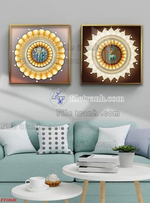 File gốc File tranh bộ hiện đại FT1324648 (dành cho trang trí nội thất)
