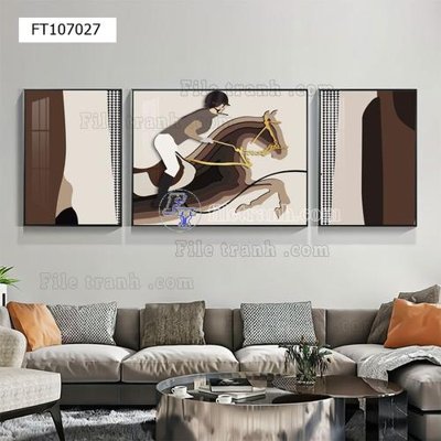 File gốc File tranh hiện đại pha lê gương FT107027 (cho in UV) siêu nét