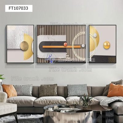 File tranh File tranh hiện đại pha lê gương FT107033 (gốc) chủ đề động vật