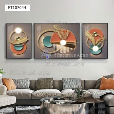 File gốc File tranh hiện đại pha lê gương FT107044 (thiết kế) cho in ấn