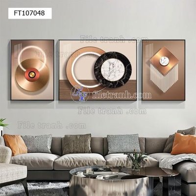 File ảnh File tranh hiện đại pha lê gương FT107048 (gốc) cho trang trí nhà hàng