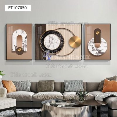 File PSD File tranh hiện đại pha lê gương FT107050 (gốc) nhiều lớp (multi-layer)