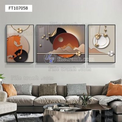 File gốc File tranh hiện đại pha lê gương FT107058 (ảnh chi tiết) để in trần