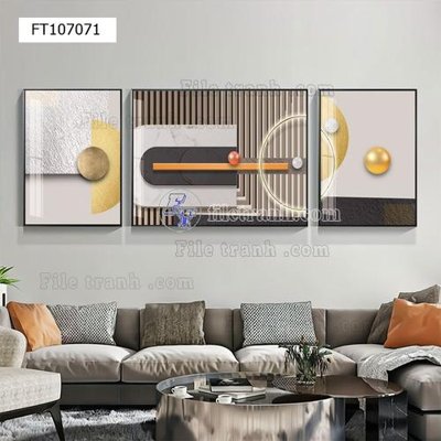 File in lụa File tranh hiện đại pha lê gương FT107071 (tân cổ điển) File tranh hiện đại pha lê gương FT107071