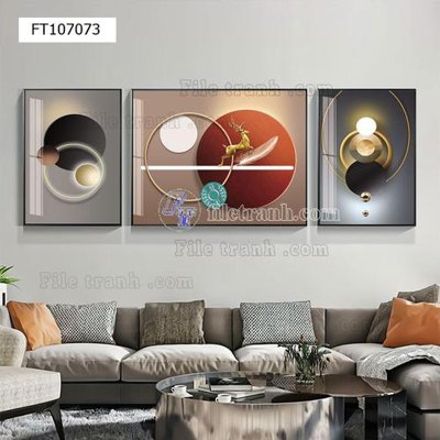 File gốc File tranh hiện đại pha lê gương FT107073 (phiên bản chuẩn) để in ấn