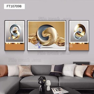 File in trần File tranh hiện đại pha lê gương FT107098 (file gốc) xuyên sáng