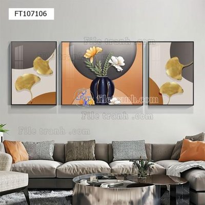 Tải file gốc File tranh hiện đại pha lê gương FT107106 (in khổ lớn) không vỡ