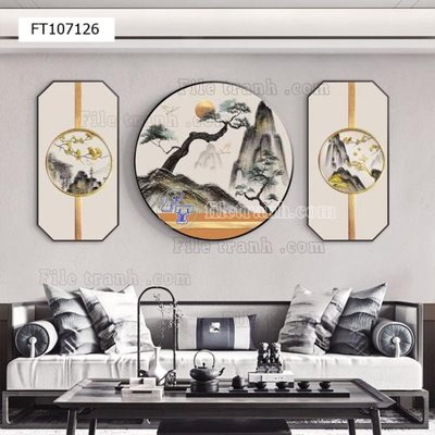 File in mica File tranh hiện đại pha lê gương FT107126 (bản gốc) siêu trong