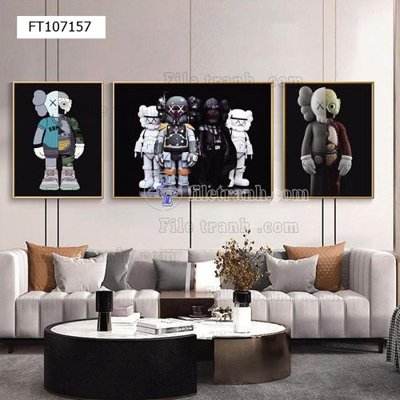 File in trần File tranh hiện đại pha lê gương FT107157 (bản gốc) phong cảnh