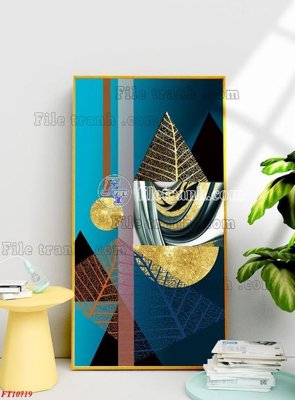 File gốc File tranh bộ hiện đại FT1963719 (in lụa) tranh thuận buồm