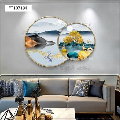 Tải file File tranh hiện đại pha lê gương FT107194 (gốc) làm file thiết kế