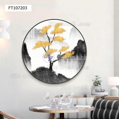 Tải file File tranh hiện đại pha lê gương FT107203 (gốc) chủ đề tâm linh