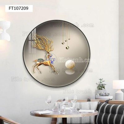 File PSD File tranh hiện đại pha lê gương FT107209 (gốc) tách lớp chi tiết