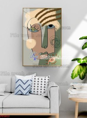 File tranh File tranh bộ hiện đại FT1999723 (bản gốc) in lụa dán tường