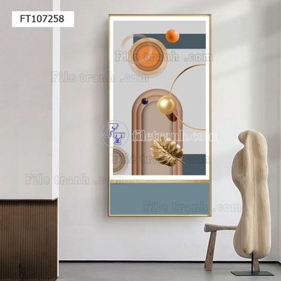 File tranh File tranh hiện đại pha lê gương FT107258 (bản gốc) in canvas