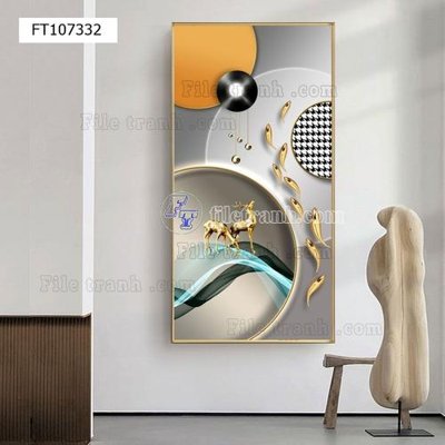 Download file ảnh gốc File tranh hiện đại pha lê gương FT107332 để in ấn