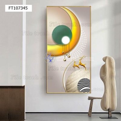 File gốc File tranh hiện đại pha lê gương FT107345 (in mica) làm quà tặng