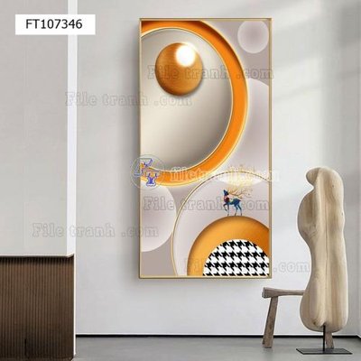 File tranh gốc PSD File tranh hiện đại pha lê gương FT107346 còn nguyên layer