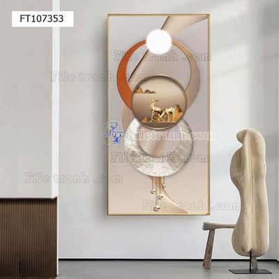 File gốc File tranh hiện đại pha lê gương FT107353 (trang trí) cho phòng khách