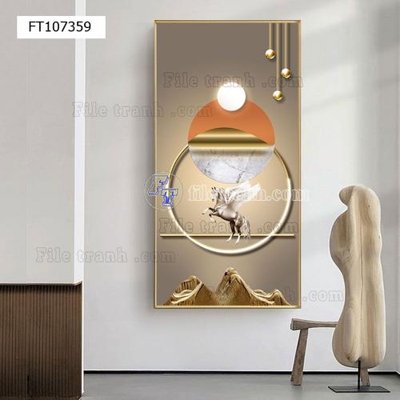 File tranh trang trí File tranh hiện đại pha lê gương FT107359 (file gốc)