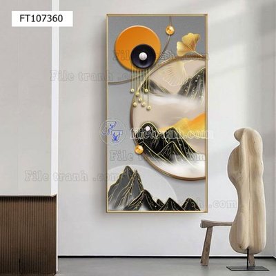 Tải file File tranh hiện đại pha lê gương FT107360 (gốc) làm tranh treo tường