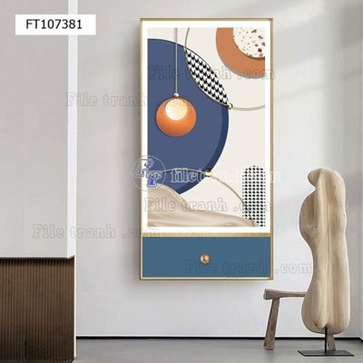 File gốc File tranh hiện đại pha lê gương FT107381 (thiết kế) độc quyền
