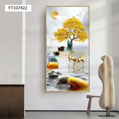 File gốc File tranh hiện đại pha lê gương FT107422 (cho in ấn) từ Filetranh.com