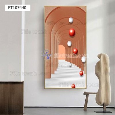 File gốc File tranh hiện đại pha lê gương FT107440 (phong cách) cổ điển