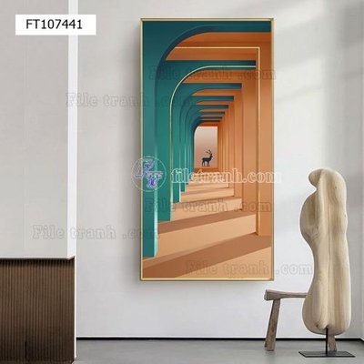 Tải file File tranh hiện đại pha lê gương FT107441 (gốc) làm tranh trang trí