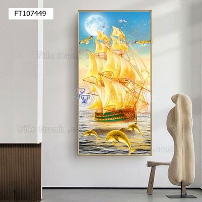 File gốc File tranh hiện đại pha lê gương FT107449 (thiết kế) cho in ấn