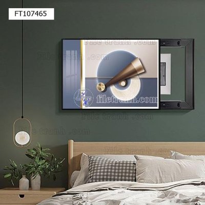 File gốc File tranh hiện đại pha lê gương FT107465 (in mica) cắt laser