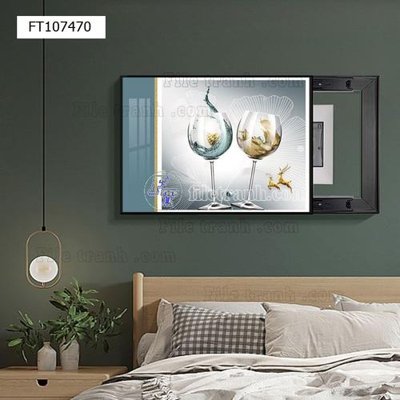 Download file tranh File tranh hiện đại pha lê gương FT107470 (file gốc PSD)