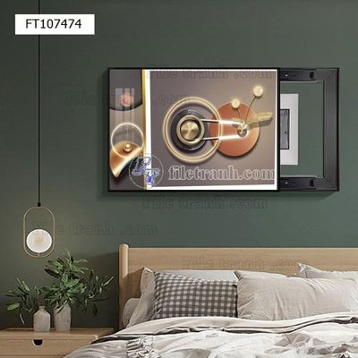 File gốc File tranh hiện đại pha lê gương FT107474 (PNG) không nền chất lượng