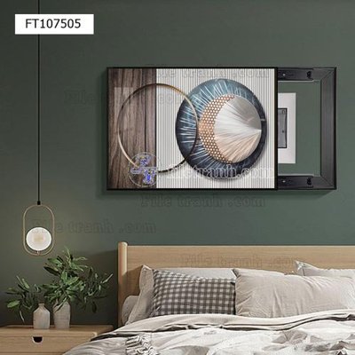 File tranh File tranh hiện đại pha lê gương FT107505 (ảnh gốc) in trần 3D