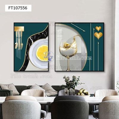 File gốc File tranh hiện đại pha lê gương FT107556 (chủ đề hiện đại) trang trí