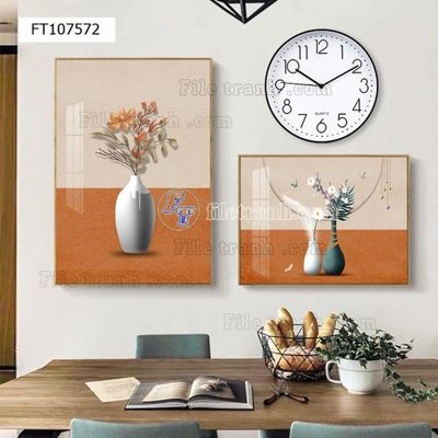 File tranh File tranh hiện đại pha lê gương FT107572 (gốc) chủ đề tĩnh vật