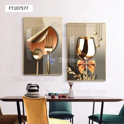 Hình ảnh gốc File tranh hiện đại pha lê gương FT107577 (để in khổ lớn)