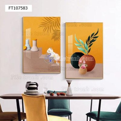 File in mica File tranh hiện đại pha lê gương FT107583 (bản gốc) sắc sảo