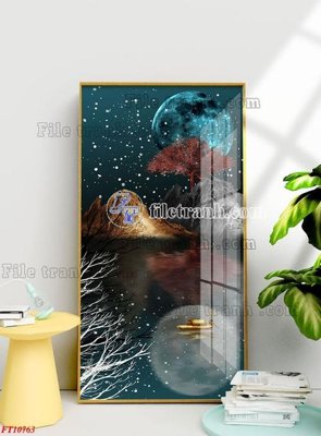 Download file File tranh bộ hiện đại FT2359763 (gốc) in mica đèn LED