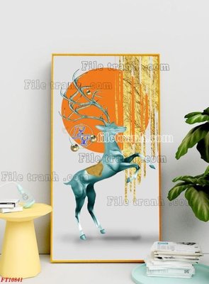 Tải file gốc File tranh bộ hiện đại FT3061841 dùng cho in ấn