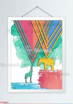 File in trần File tranh bộ hiện đại FT3187855 (bản gốc) 5D