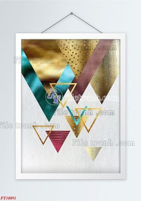 File gốc File tranh bộ hiện đại FT3511891 (in 3D) cho trang trí