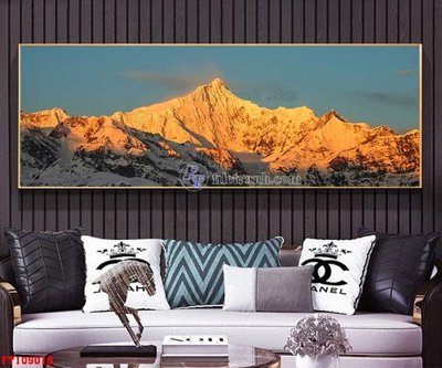 File tranh in tráng gương File tranh hiện đại pha lê gương FT109010 (siêu nét)